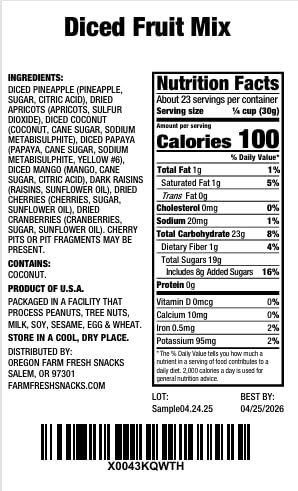 Dried Fruit Mix
