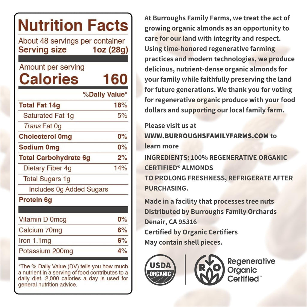 Raw Organic Almonds