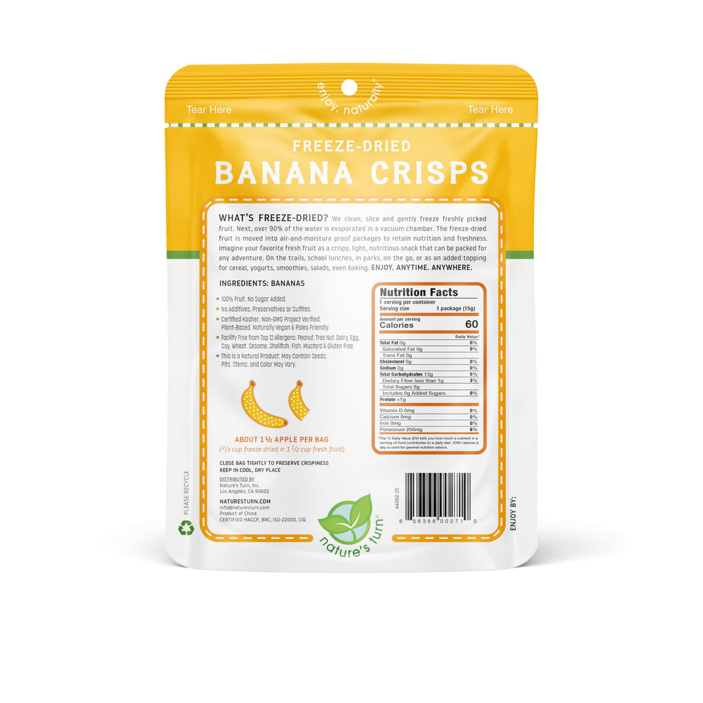 Nature's Turn Freeze-Dried Fruit Snacks, 0.53 oz Each