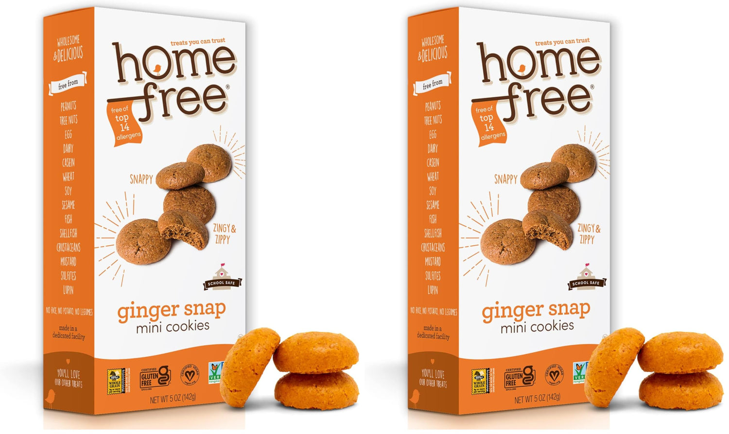 Gluten Free Ginger Snap Mini Cookies