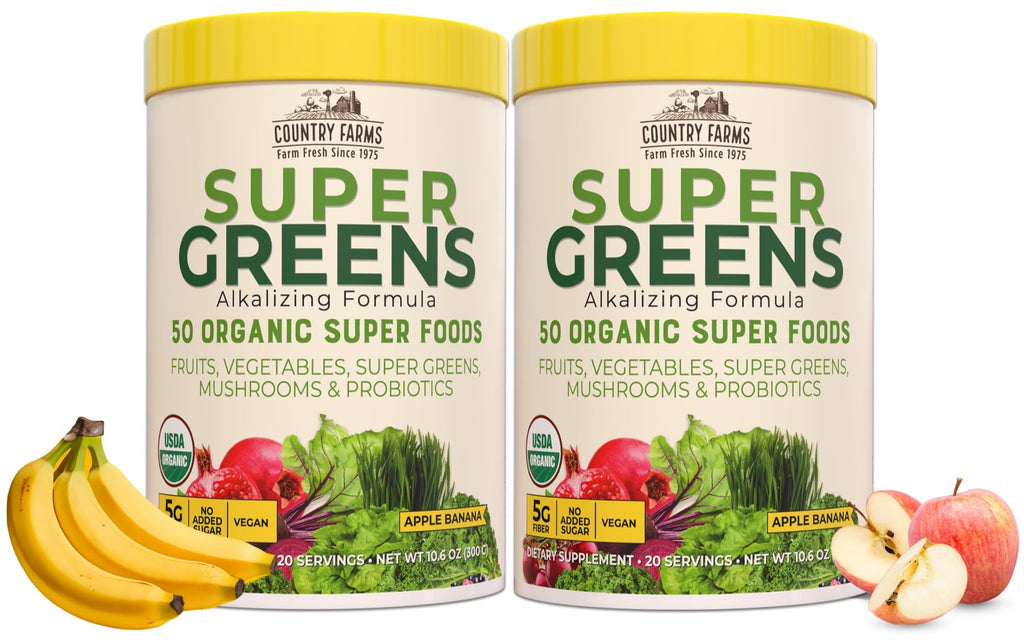 Country Farms Super Greens Natural Flavor, 50 Organic Super Foods