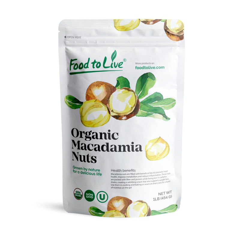 Organic Macadamia Nut Halves & Pieces