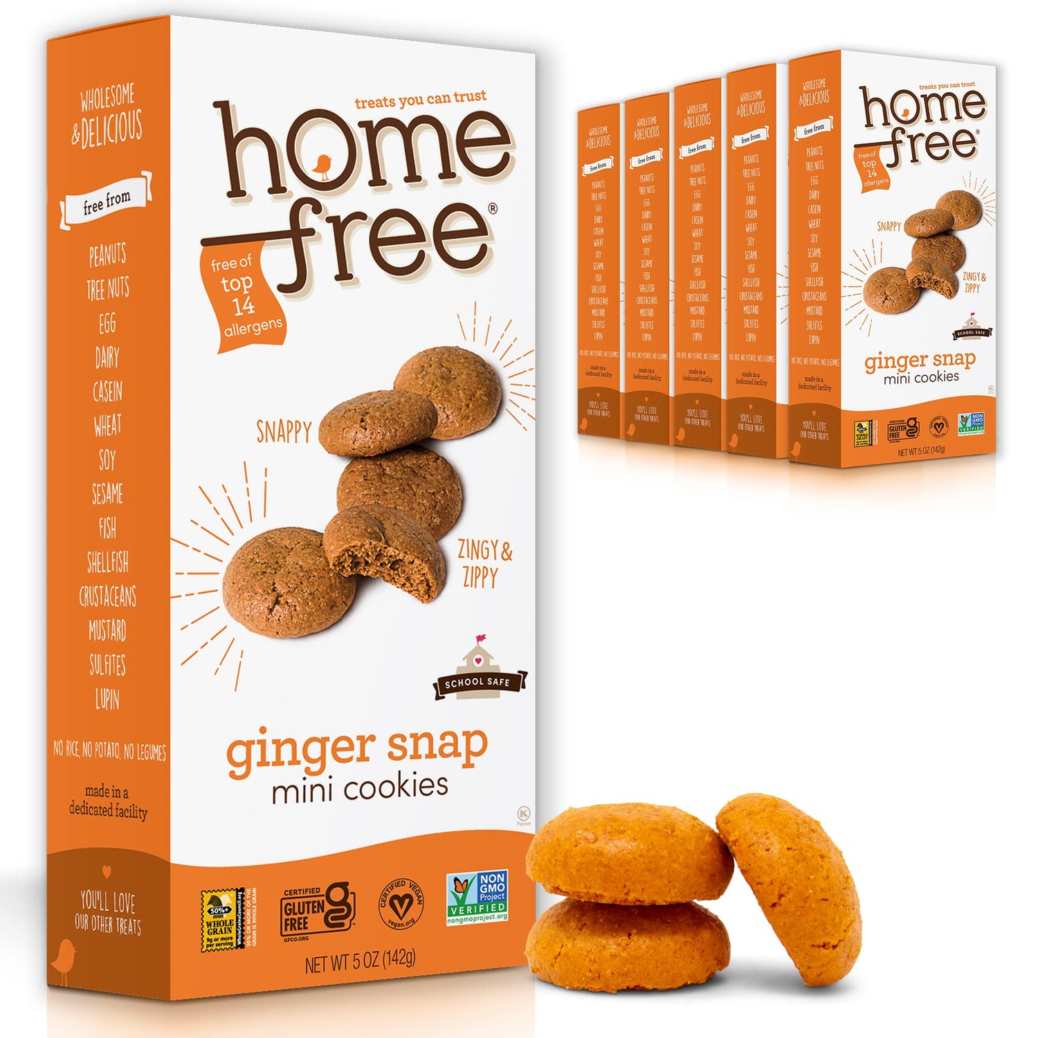Gluten Free Ginger Snap Mini Cookies