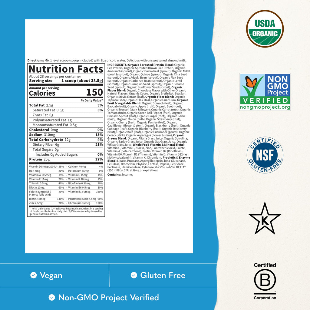 Vanilla Organic Meal Powder
