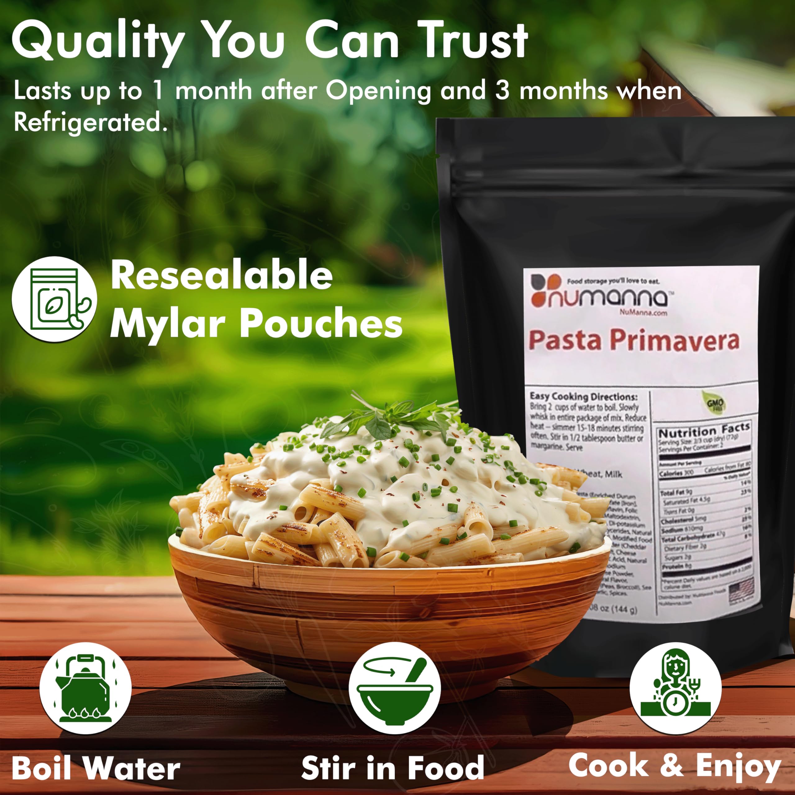Numanna Freeze Dried USDA Certified Organic Family Pack