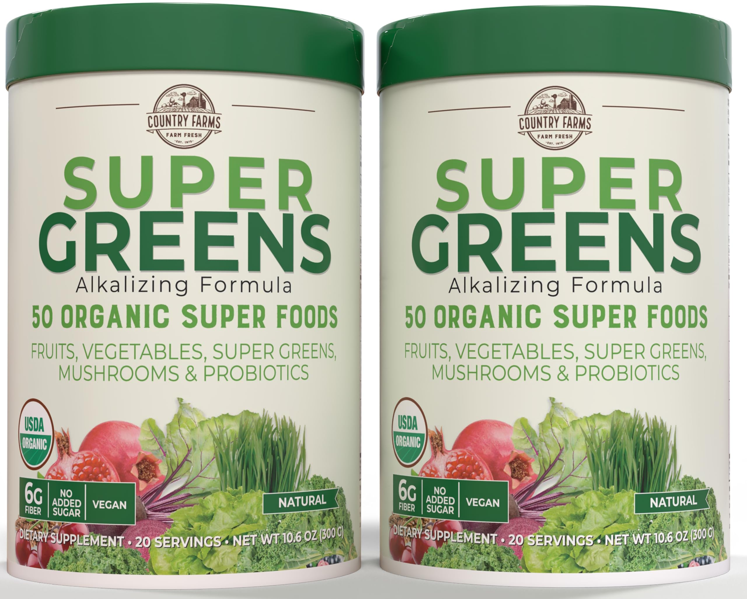 Country Farms Super Greens Natural Flavor, 50 Organic Super Foods