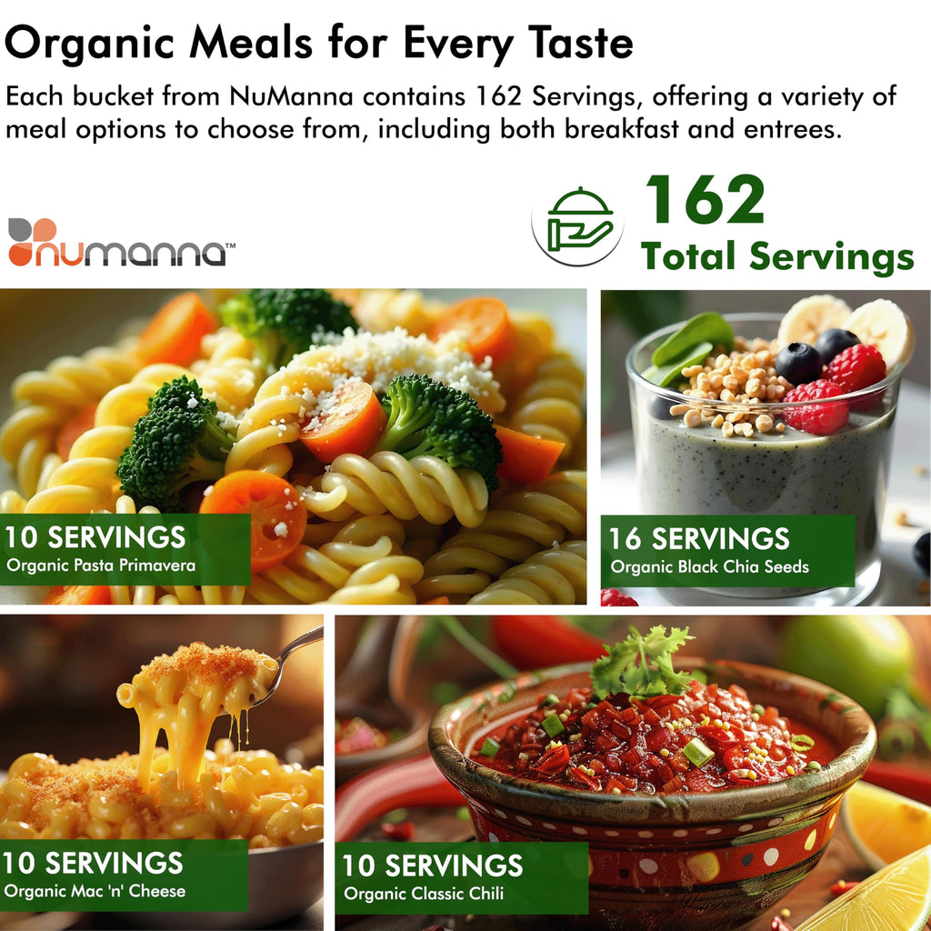 Numanna Freeze Dried USDA Certified Organic Family Pack
