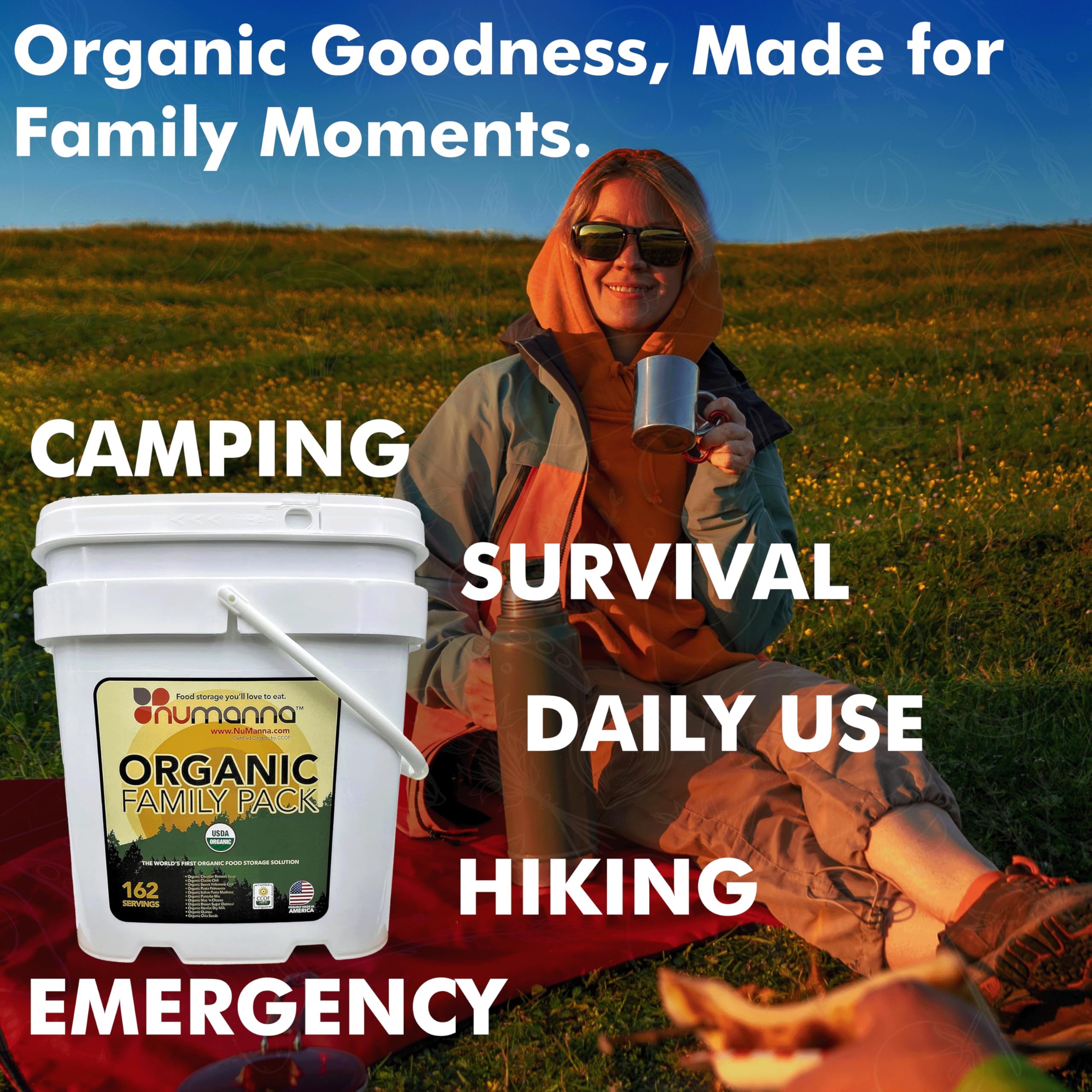 Numanna Freeze Dried USDA Certified Organic Family Pack