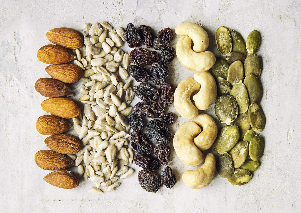 Organic Raw Seeds, Nuts and Raisins Mix